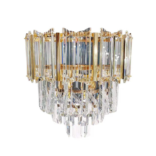 Aplica RFAN, Model 62109/2W, Textura Cristal, Metal, 2 X E14, Auriu