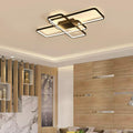 Lustra LED RFAN, Model R9160/3MB, Cu Telecomanda, 3 Tipuri De Lumina, Intensitate Reglabila, 68W, Negru