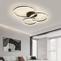 Lustra LED RFAN, Model R9091/3, cu Telecomanda, 3 Tipuri de Lumina, Intensitate Reglabila, 58W, Negru