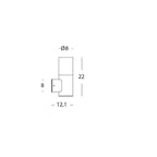 Aplica Exterior, Model 99172/06, Material Aluminiu, IP54, Lumina Neutra, 7W, Negru