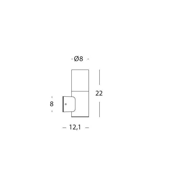 Aplica Exterior, Model 99172/06, Material Aluminiu, IP54, Lumina Neutra, 7W, Negru
