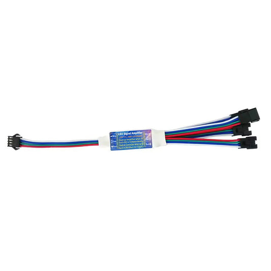 Amplificator Pentru Banda LED RGB Digitala, 4 Iesiri