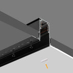 Sina Incastrata Pentru Glet, Proiectoare Magnetice, 3m, Negru