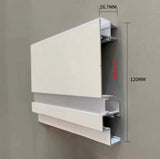 Profil LED Aplicat, Lungime 3m, Aluminiu, Alb