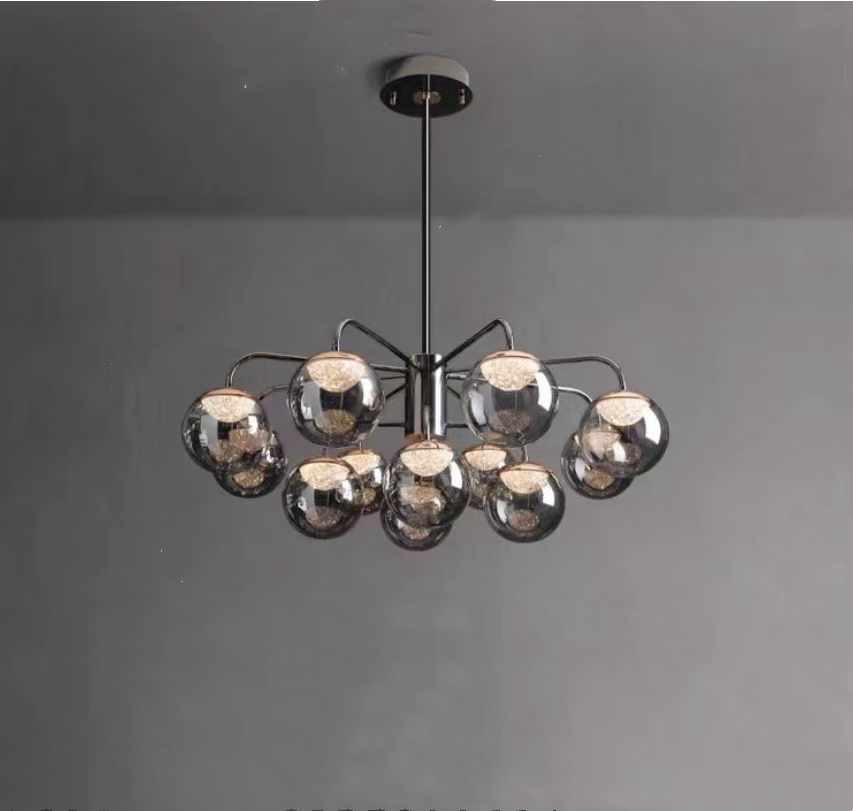 Lustra RFAN, Model 5970-12, Cu Abajururi, 12 X E27, Crom