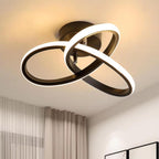 Lustra LED RFAN, Model R9152/1BK, 3 Tipuri De Lumina, 33W, Negru