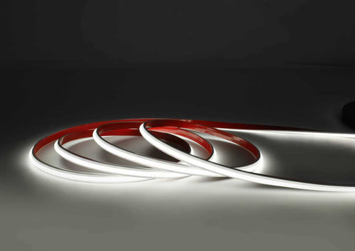 Banda LED COB, Flexibila, IP68, 520 LED/M, 10W/M, 220V, 50m/Rola, Cu Alimentare Inclusa