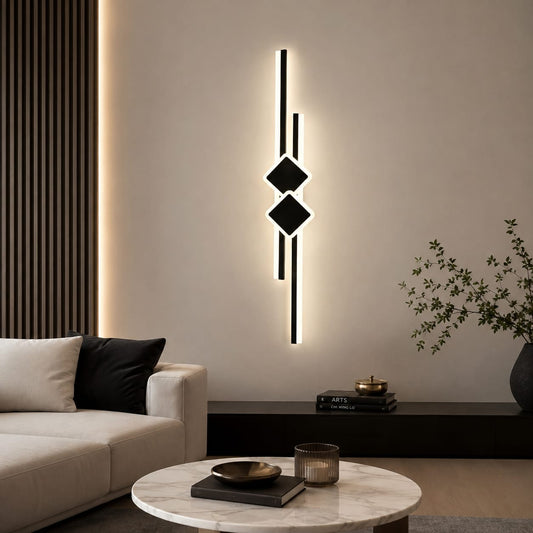 Aplica LED RFAN, Model R9123/650, 3 Tipuri De Lumina, 39W, Negru