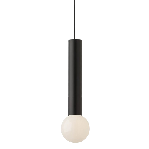 Pendul LED Sina Magnetica Incastrata, Cu Abajur, Lumina Calda, 7W, Negru