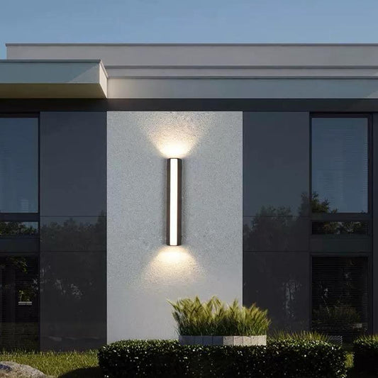 Aplica Exterior RFAN, Model K-2394, Material Aluminiu, IP65, Lumina Calda, 12W, Negru