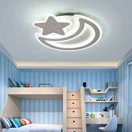 Lustra LED RFAN, Model C105-300, 3 Tipuri De Lumina, 100W, Alb