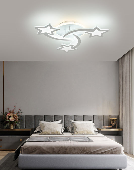 Lustra LED RFAN, Model M213-3RGB, Cu Telecomanda, 3 Tipuri De Lumina Plus Lumina RGB, Intensitate Reglabila, 72W, Alb