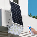Proiector LED, cu Panou Solar si Telecomanda, Rezistent la Apa IP65, 300W, Gri