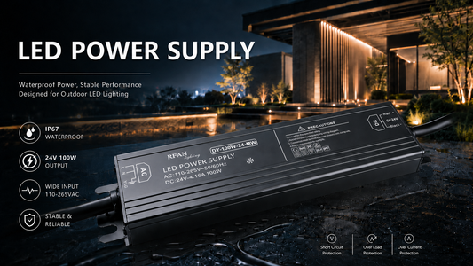 Transformator De Tensiune RFAN, Pentru Exterior, IP67, 100W, 24V, 4.16A