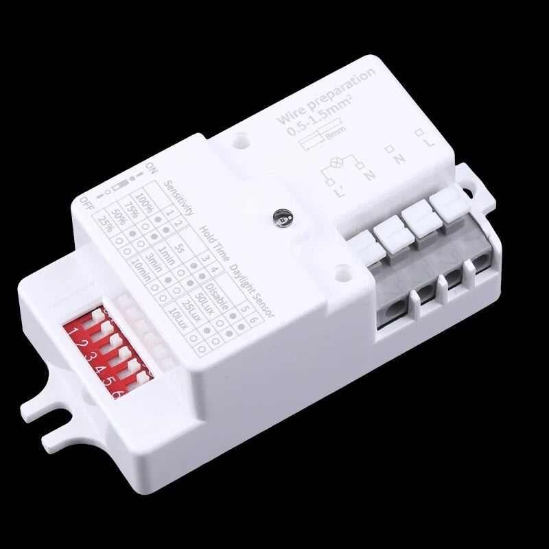 Senzor de Miscare Radar Microunde, 360 Grade, Alb
