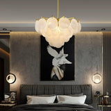 Candelabru RFAN, Model 5557/600, Textura Sticla, Metal, 8 X E14, Auriu