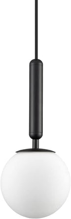 Pendul RFAN, Model ZM84, cu Abajur, 1 X E27, Inaltime Reglabila, Negru