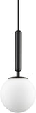 Pendul RFAN, Model ZM84, cu Abajur, 1 X E27, Inaltime Reglabila, Negru