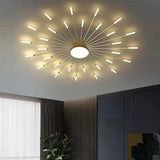 Lustra LED RFAN, Model 5966-30, 3 Tipuri De Lumina, 60W, Auriu