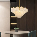Candelabru RFAN, Model 5557/600, Textura Sticla, Metal, 8 X E14, Auriu