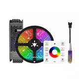 KIT Banda LED Digitala RFAN, RGB, 10m, 14.4W/M, 24V, Transformator 200W, Controler