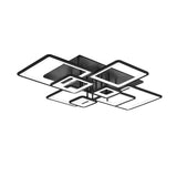 Lustra LED RFAN, Model K002-8BK, Cu Telecomanda, 3 Tipuri De Lumina, Intensitate Reglabila, 344W, Negru