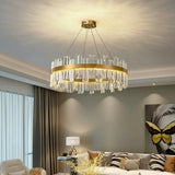 Candelabru LED RFAN, Model H98347/800, Textura Cristal, Metal, 150W, Auriu