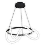Pendul LED RFAN, Model RF80RD, cu Telecomanda, 3 Tipuri De Lumina, Inaltime Reglabila, 70W, Negru