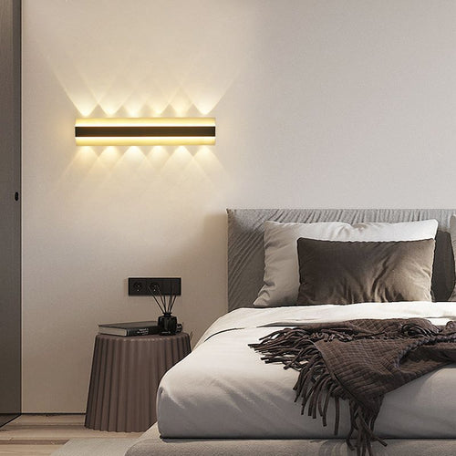 Aplica LED RFAN, Model B121/400, 3 Tipuri De Lumina, 24W, Alb/Negru