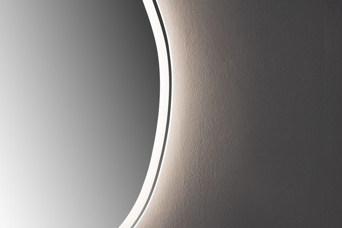 Oglinda LED Asimetrica Premium 60×100 cm, Touch, 3 Tipuri Lumina – Calda, Rece, Naturala