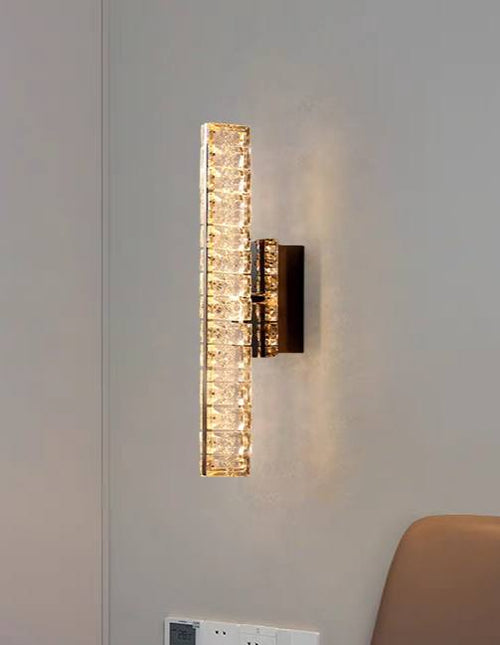 Aplica LED RFAN, Model B6818, Textura Cristal, 3 Tipuri De Lumina, 18W, Auriu