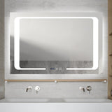 Oglinda LED Si Touch, cu Functie Dezaburire si Ceas, 90 x 60 cm, Smack