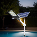 Proiector LED Stradal, Rezistent la Apa IP65, cu Panou Solar, 300W, cu Telecomanda