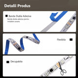 KIT Banda LED Digitala RFAN, RGB, 10m, 14.4W/M, 24V, Transformator 200W, Controler