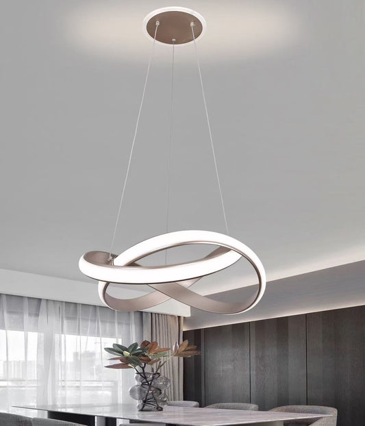 Pendul RFAN, Model 5004, Cu Telecomanda, 3 Tipuri De Lumina, Inaltime Reglabila, 262W, Gri