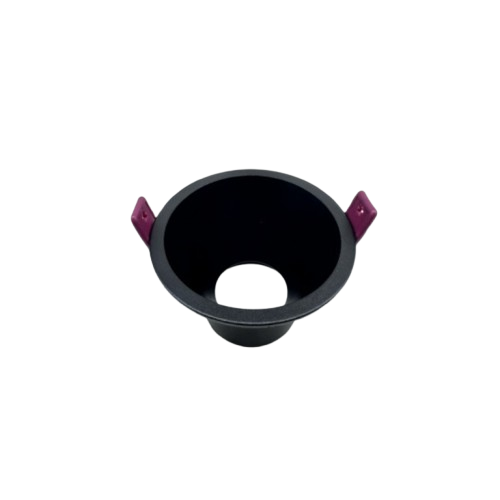 Rama Simpla, 502L-RD, Pentru Spot Incastrat GU10, Rotunda, Negru
