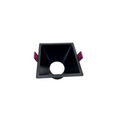 Rama Simpla, 502L-SQ, Pentru Spot Incastrat GU10, Patrata, Negru