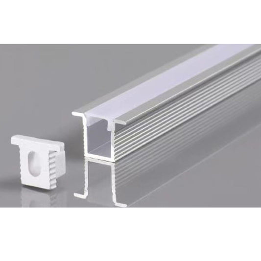 Profil LED Incastrat, 10 x 10, Lungime 2m, Aluminiu