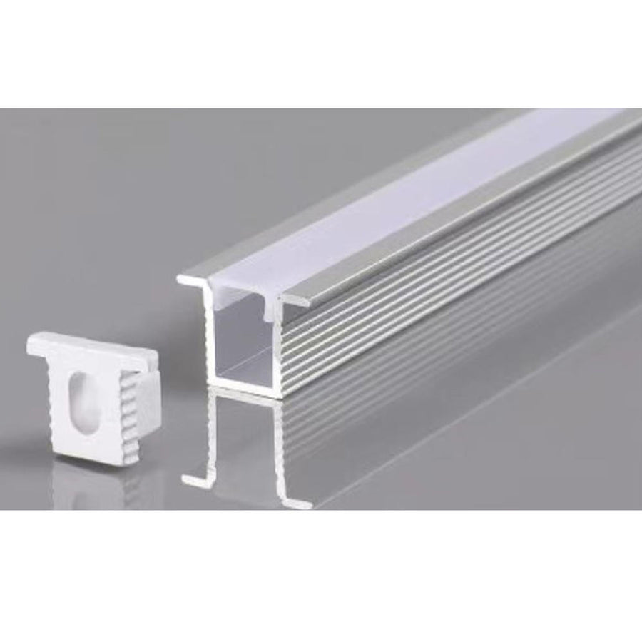Profil LED Incastrat, 10 x 10, Lungime 2m, Aluminiu