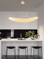 Candelabru LED RFAN, Model 5558/1100, Textura Cristal, Metal, 96W, Auriu