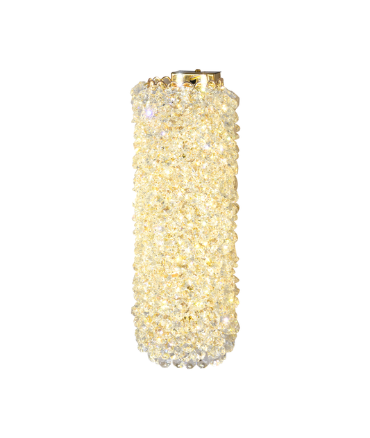 Aplica LED RFAN, Model 5558BD, Textura Cristal, 3 Tipuri De Lumina, 10W, Auriu