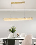 Candelabru LED RFAN, Model 5558/L800, Textura Cristal, Metal, 37W, Auriu