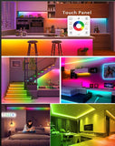 KIT Banda LED Digitala RFAN, RGB, 10m, 14.4W/M, 24V, Transformator 200W, Controler
