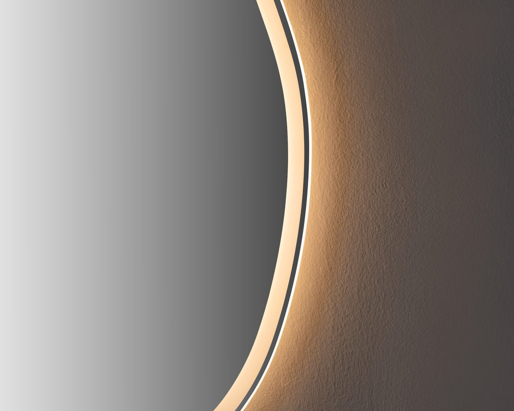 Oglinda LED Asimetrica Premium 60×100 cm, Touch, 3 Tipuri Lumina – Calda, Rece, Naturala