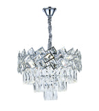 Candelabru RFAN, Model 62111/400, Textura Cristal, Metal, 5 X E27, Argintiu
