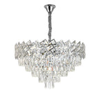 Candelabru RFAN, Model 62111/600, Textura Cristal, Metal, 10 X E27, Argintiu