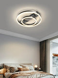 Lustra LED RFAN, Model R9165/400, cu Telecomanda, 3 Tipuri de Lumina, Intensitate Reglabila, 42W, Negru