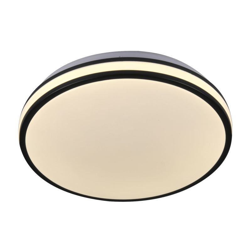 Plafoniera LED RFAN, Rotunda, CCT, 30W, 3 Tipuri De Lumina, Negru