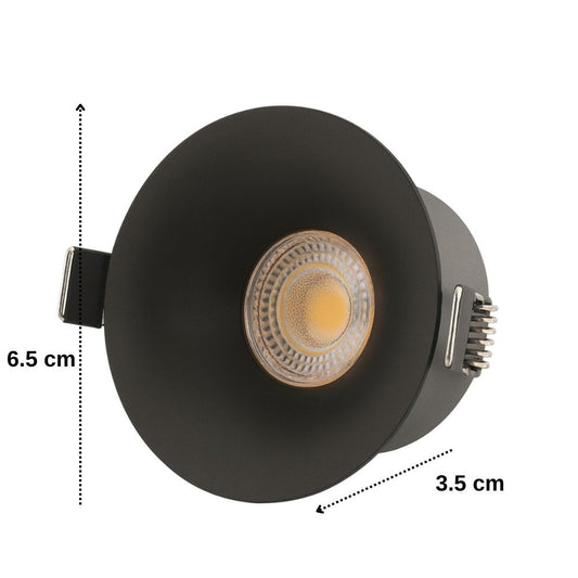 Spot COB LED RFAN, instalare ascunsa, Lumina Neutra, 4000K, 7W, Negru