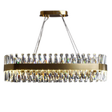 Candelabru LED RFAN, Model 8832/750*300, Textura Cristal, Metal, 74W, Auriu